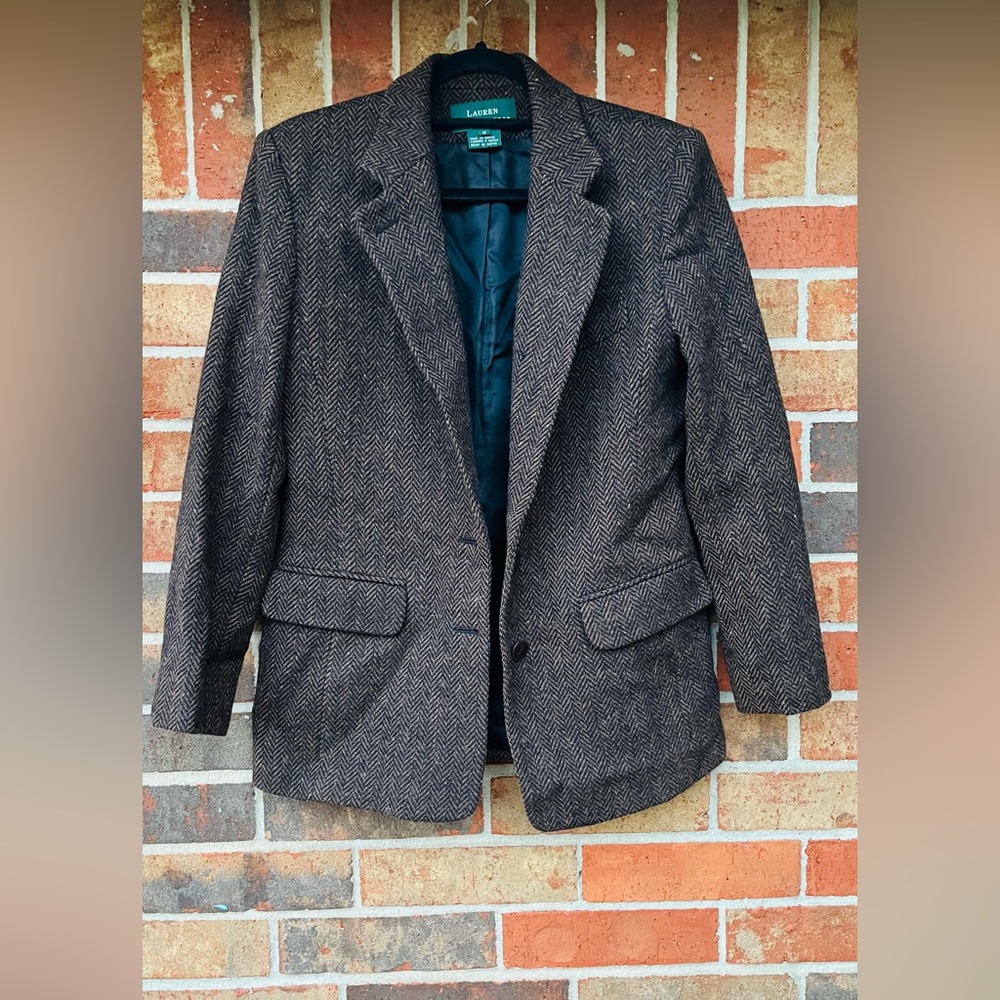 Lauren Ralph Lauren tweed blazer Sz 8